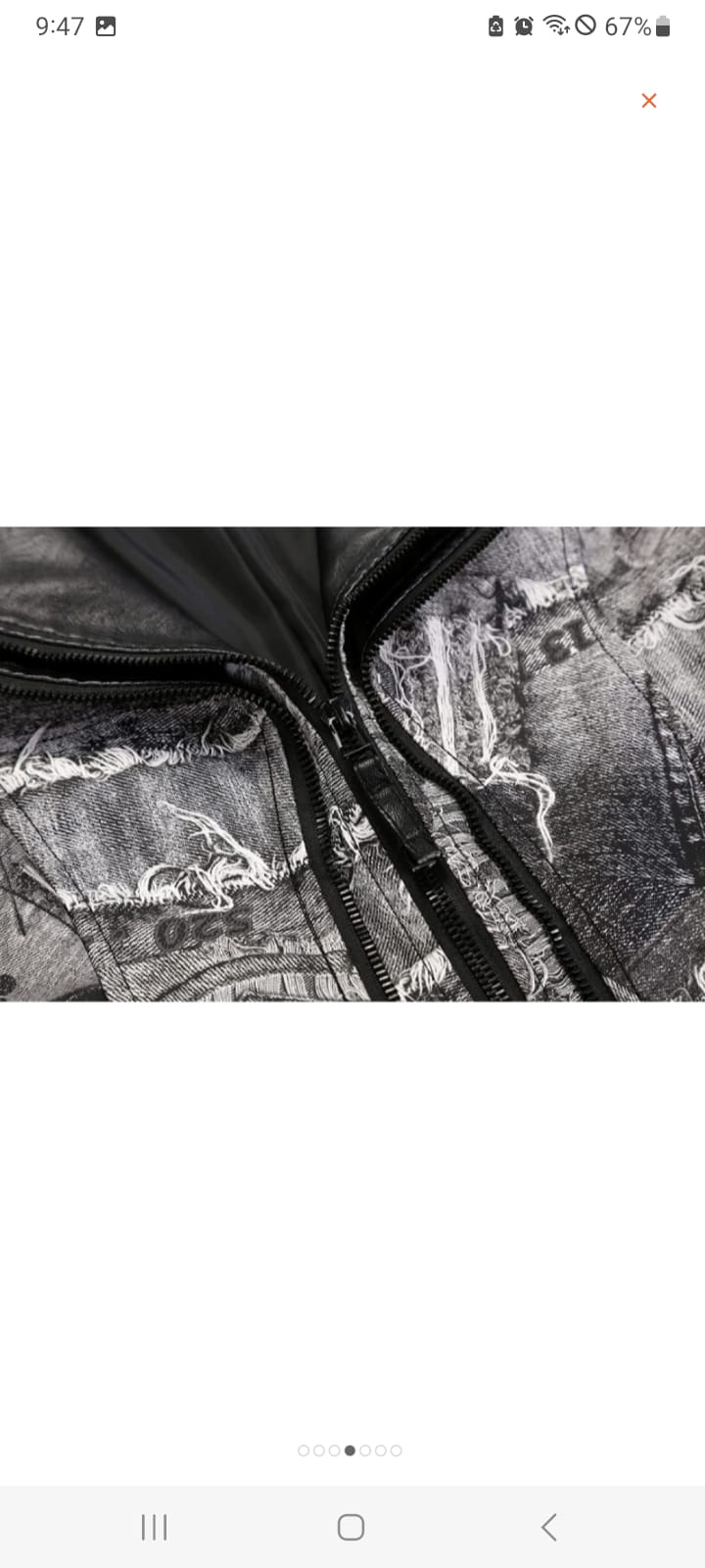 Leather Motorcycle Style jacket