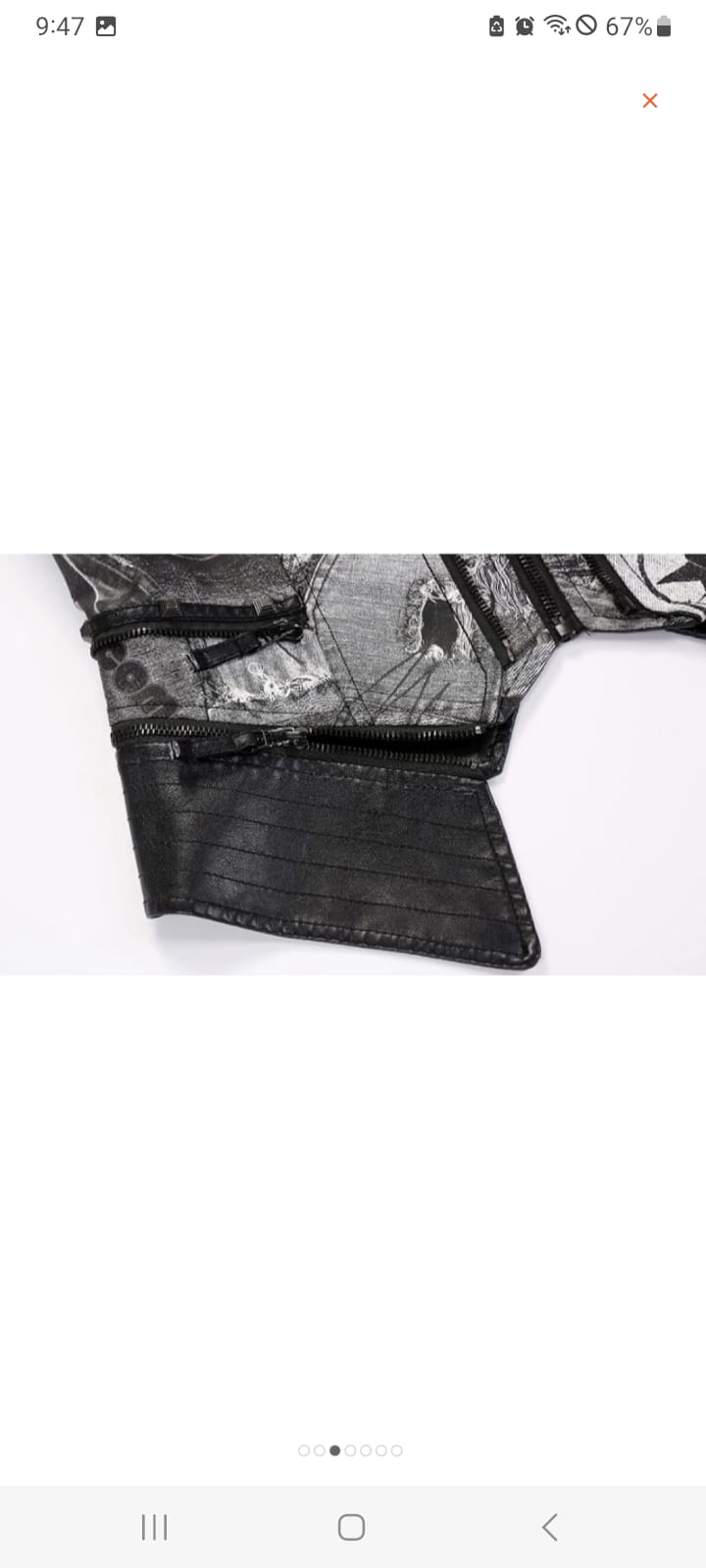 Leather Motorcycle Style jacket