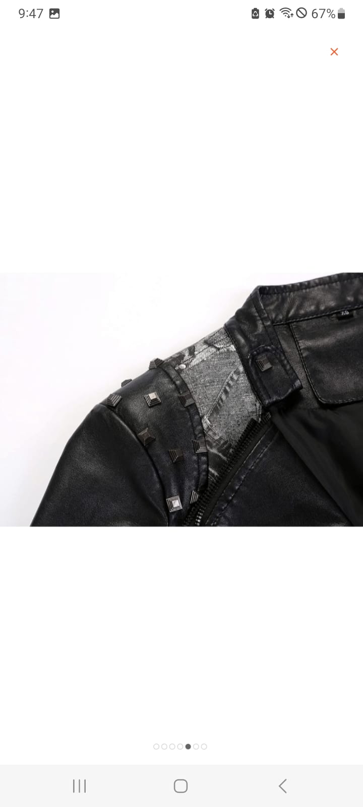 Leather Motorcycle Style jacket