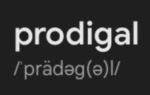 PRODIGAL /ˈprädəɡ(ə)l/